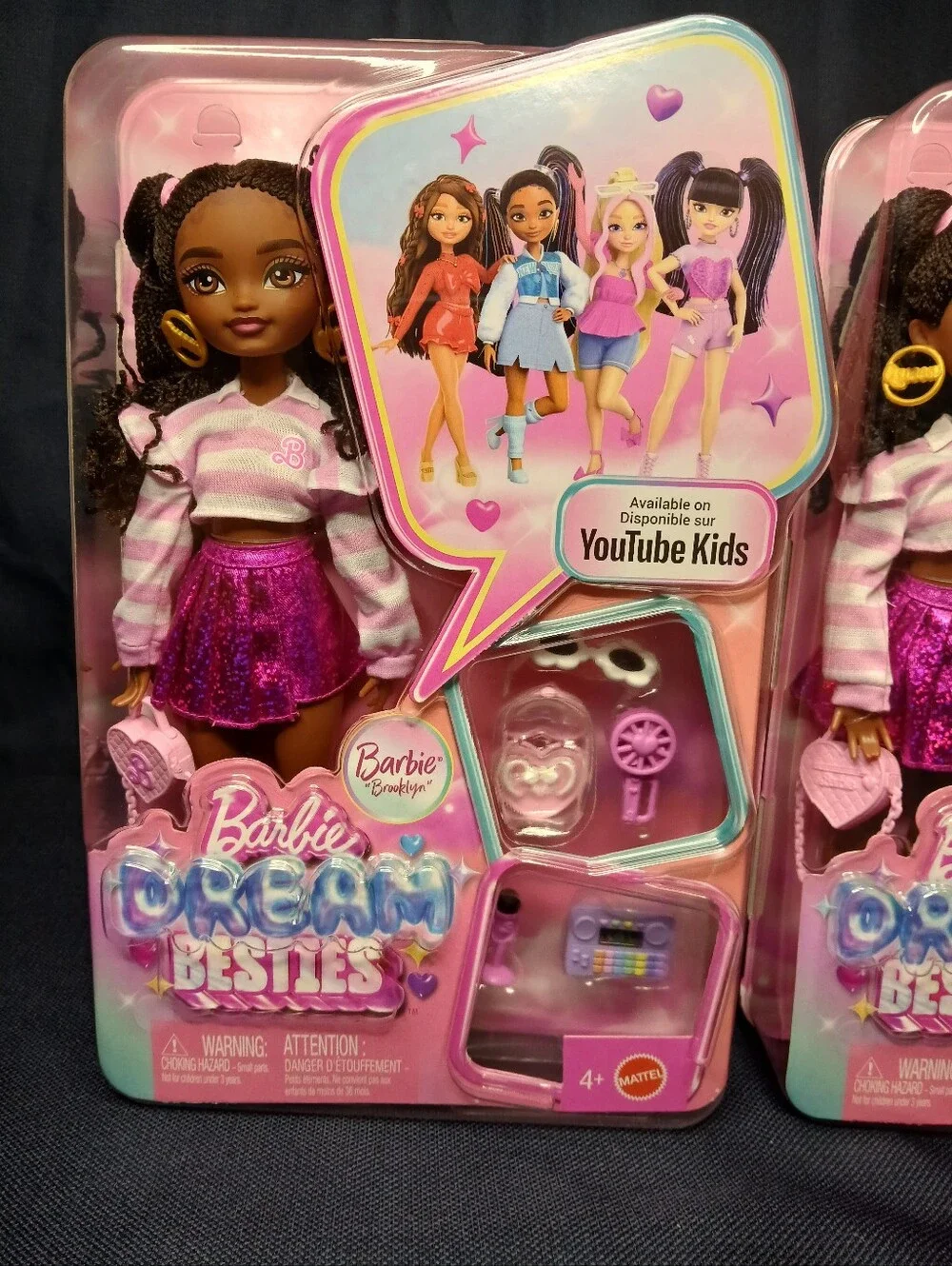 Barbie Dream Besties Brooklyn Doll & Accessories Posable Fashion Lot Of 2 Dolls